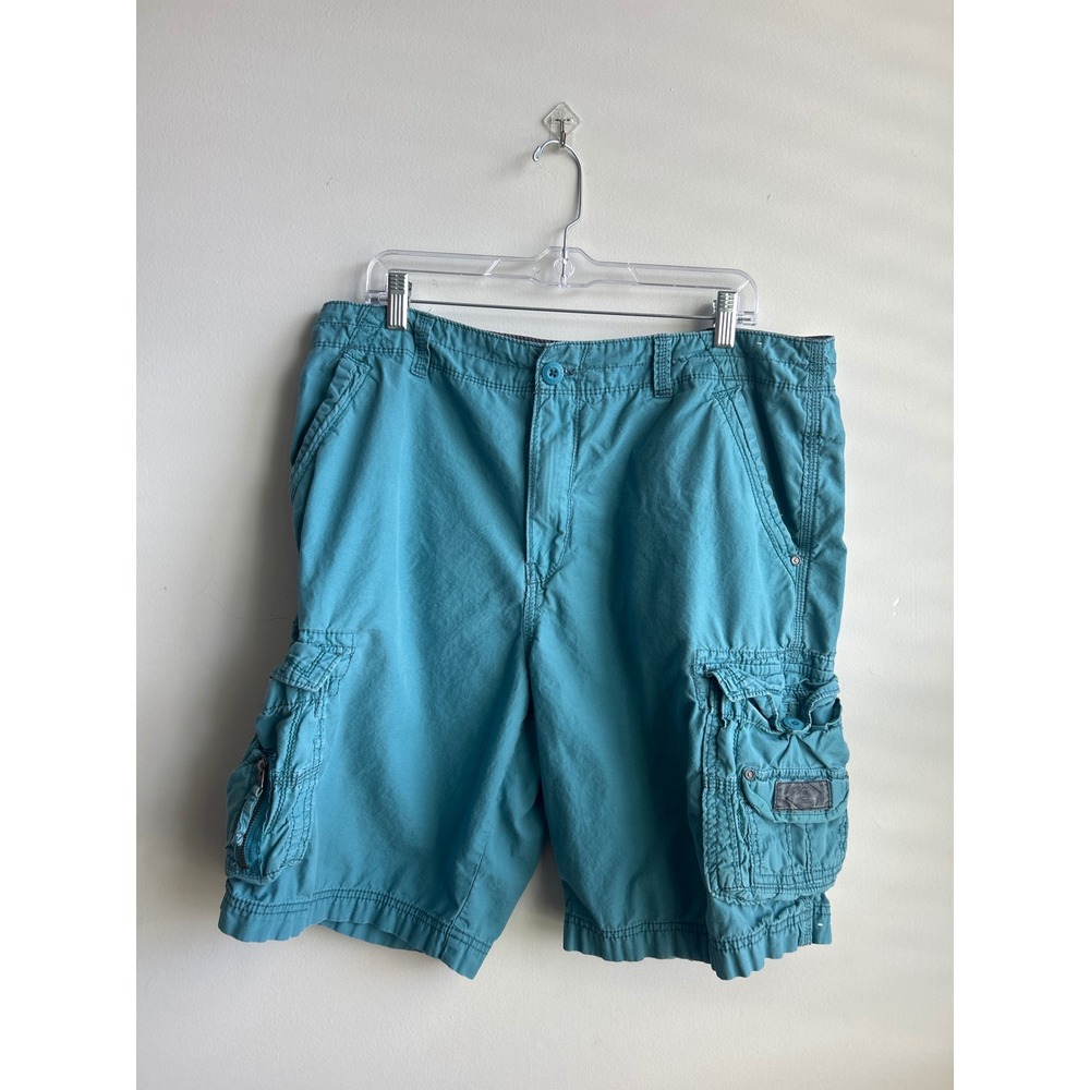 Unionbay Teal Blue Cargo Shorts Mens 38
